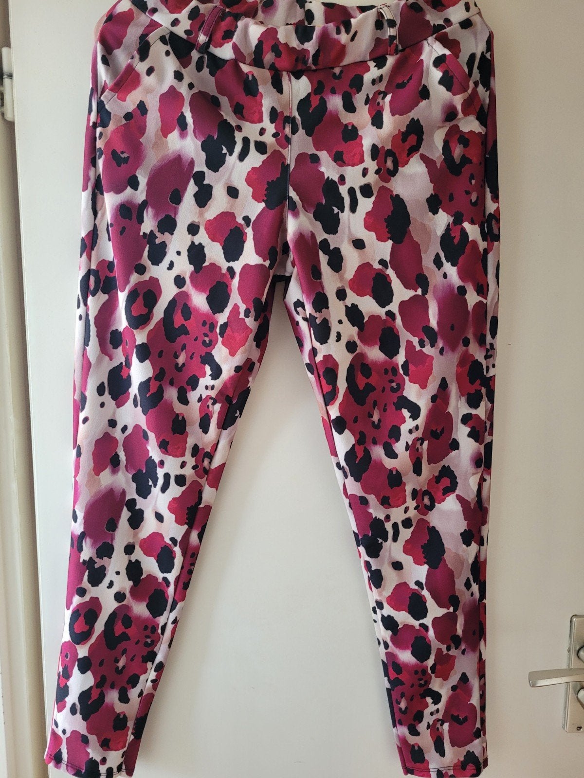 Iz naiz panterprint broek xl, Kleding | Dames, Bruin, Maat 46/48 (XL) of groter, Ophalen of Verzenden, Zo goed als nieuw