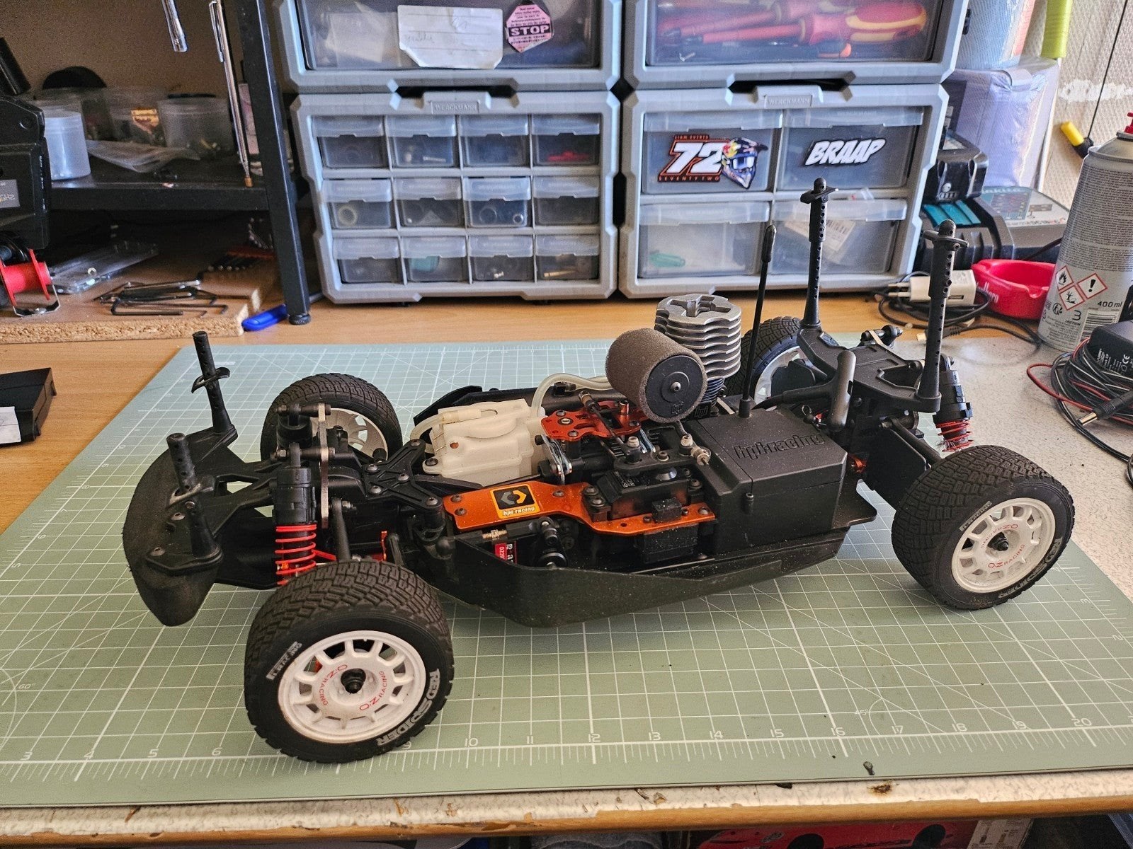 Kyosho Inferno GT2 Race Spec Nitro RC Auto Ford Fiesta WRC, Hobby en Vrije tijd, Gebruikt, Ophalen of Verzenden, Auto onroad, Nitro