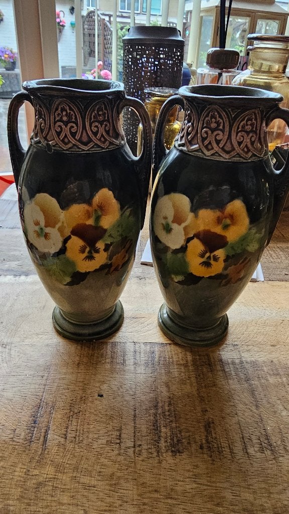 set antieke vaasjes Jugendstill art Nouveau stijl, Ophalen