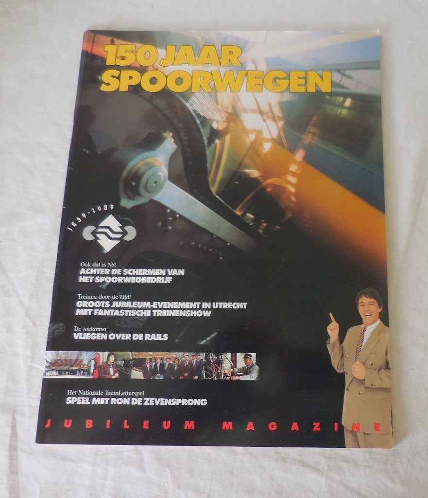 NS Jubileumuitgave 150 Jaar Spoorwegen (1989), Ophalen, Gebruikt, Trein, Boek of Tijdschrift
