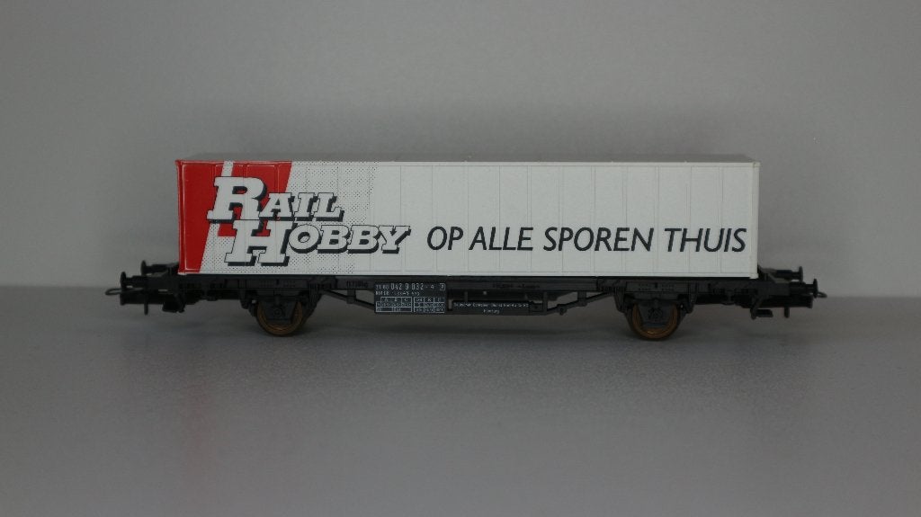 Containerwagen Rail Hobby	Lima 302849S1, Gebruikt, Gelijkstroom, Wagon, Ophalen of Verzenden