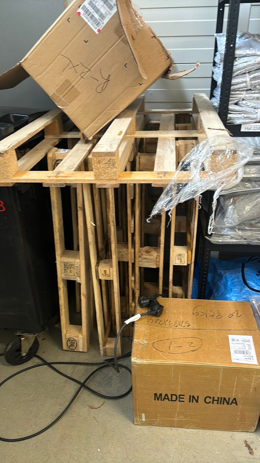Houten pallets, Minder dan 3 m³, Ophalen