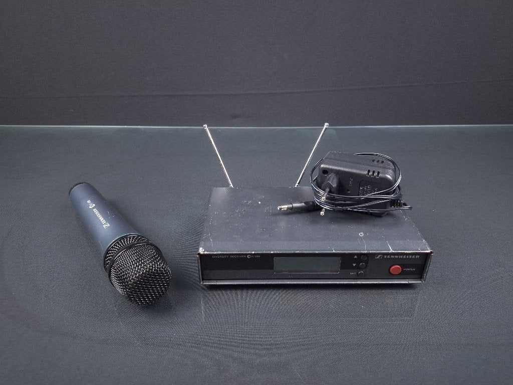 Sennheiser EW100 Draadloze microfoon Set – 2 stuks, Muziek en Instrumenten, Microfoons, Zo goed als nieuw, Zangmicrofoon, Draadloos