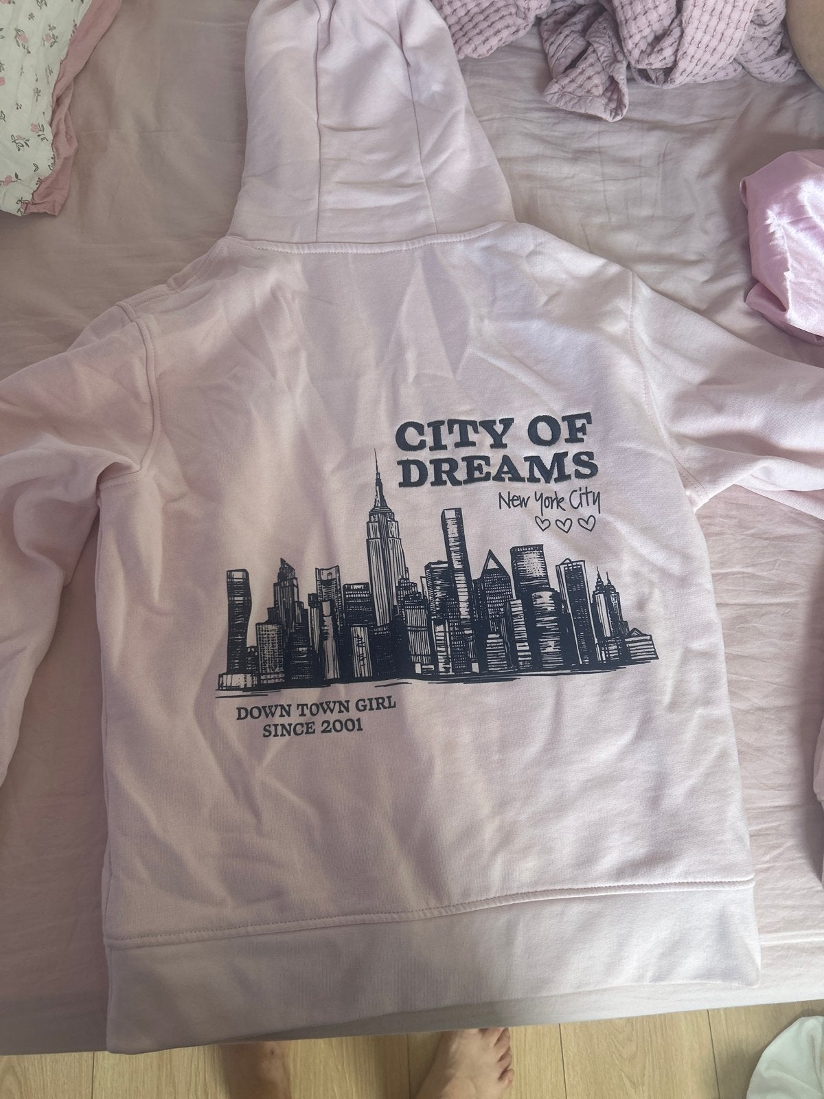 Roze hoodie met New York City print - MY&IVY, Ophalen of Verzenden, Zo goed als nieuw, Maat 34 (XS) of kleiner, Roze