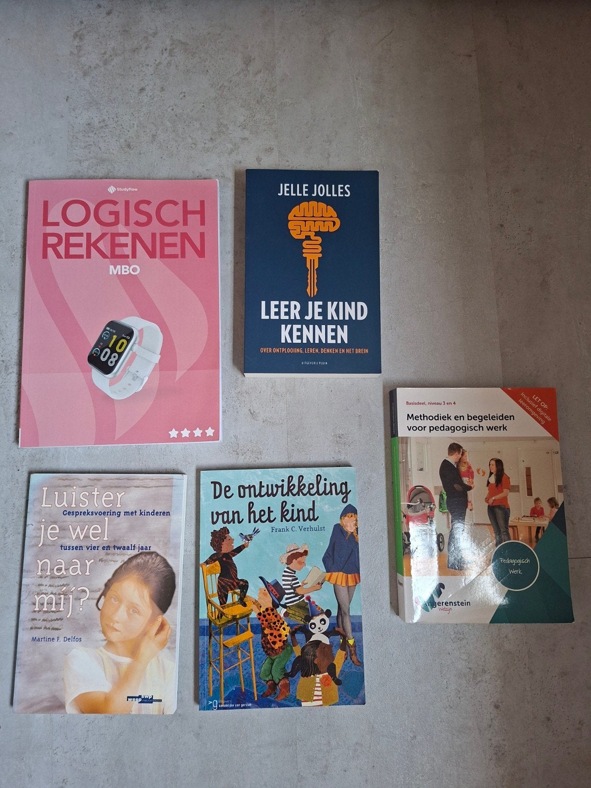 Boeken pedagogische medewerker, Jelle Jolles, Martine F. Delfos, Frank C. Verhulst, MBO, Gamma, Ophalen