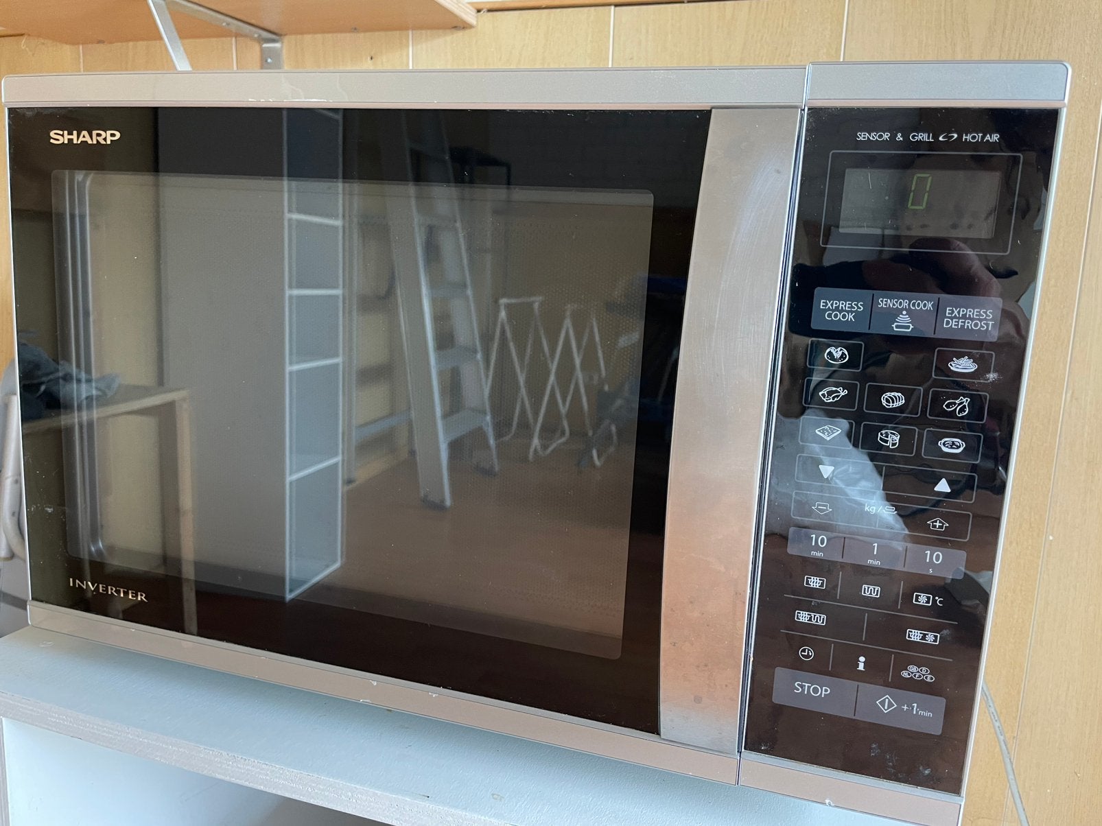 Combi oven/ magnetron Sharp, Ophalen, Minder dan 45 cm, Combi-oven, Draaiplateau