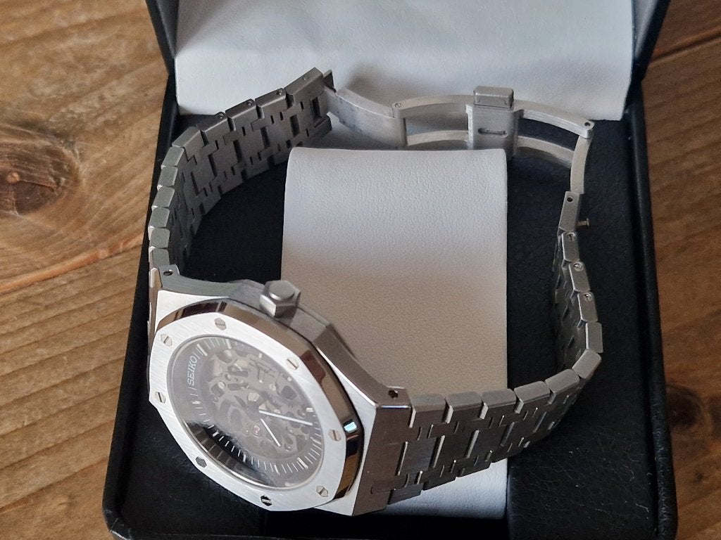 Seiko mod horloge, Sieraden, Tassen en Uiterlijk, Horloges | Heren, Staal, Polshorloge, Nieuw, Ophalen of Verzenden