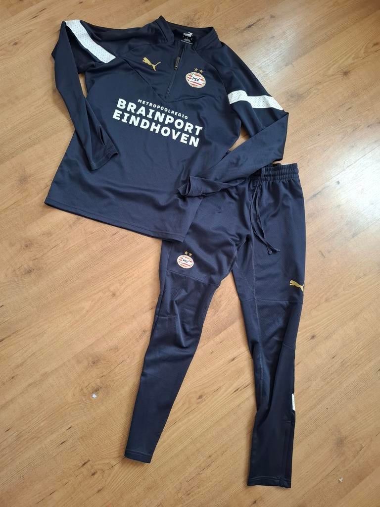 PSV Puma trainingspak S/M, Kleding | Heren, Sportkleding, Zo goed als nieuw, Voetbal, Maat 48/50 (M), Zwart, Ophalen of Verzenden