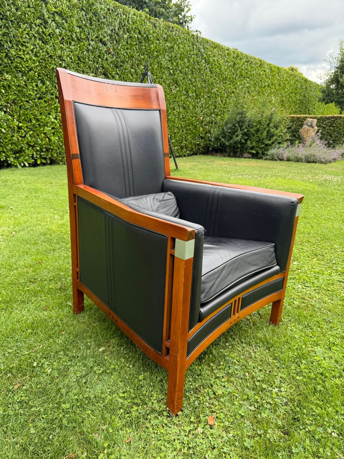Originele Schuitema Decoforma fauteuil – zwart leer & Art De, Antiek en Kunst, Antiek | Meubels | Stoelen en Banken, Ophalen