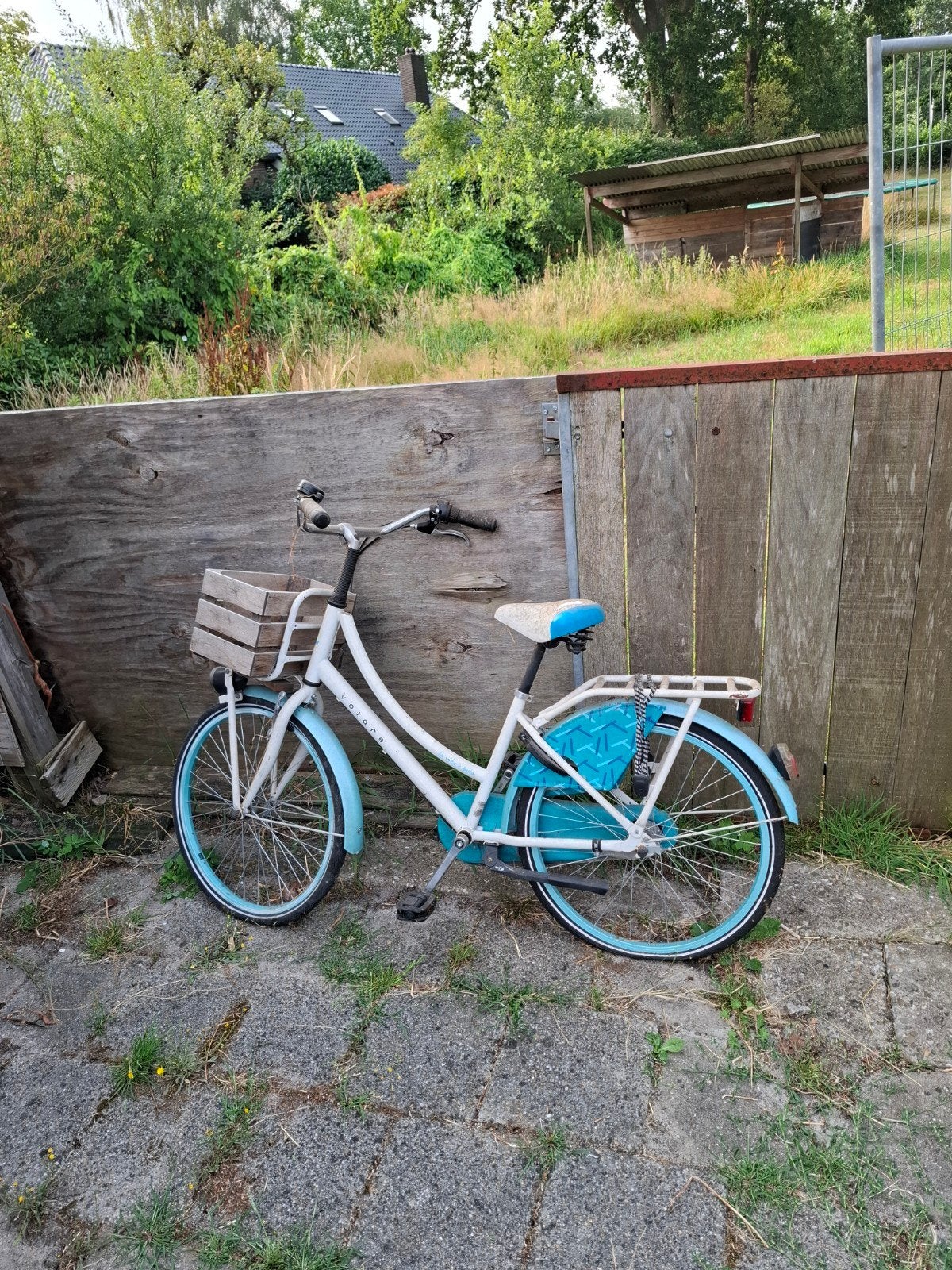 Gebruikte Kinderfiets - Wit/Blauw, Ophalen of Verzenden