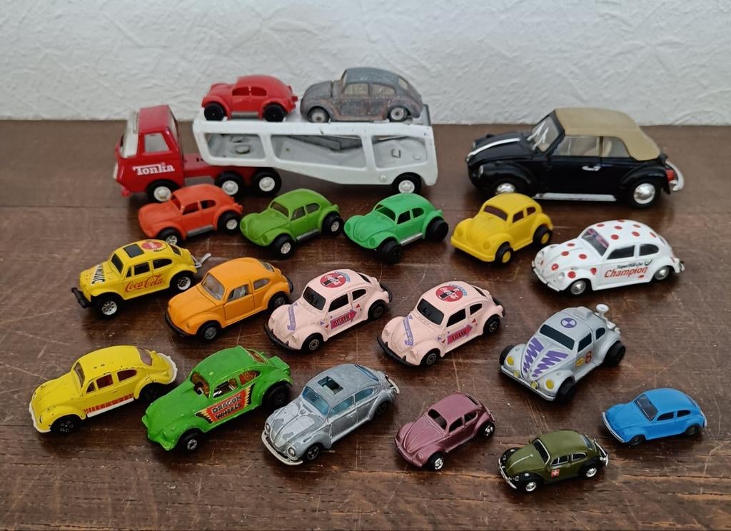 Volkswagen Kever miniatuur auto's., Kinderen en Baby's, Speelgoed | Speelgoedvoertuigen, Ophalen of Verzenden, Gebruikt