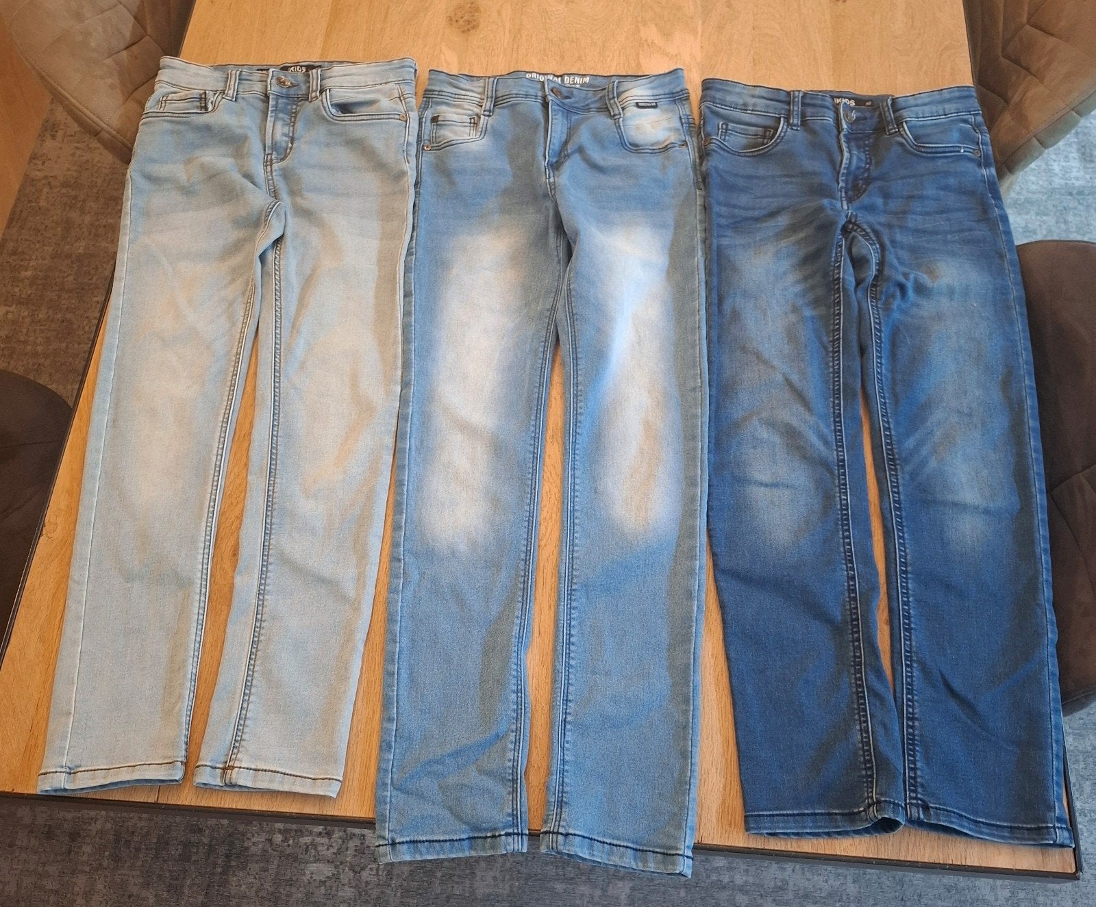 pakket van 6 spijkerbroeken/ jeans mt 152, Ophalen of Verzenden, Zo goed als nieuw, Jongen, Broek