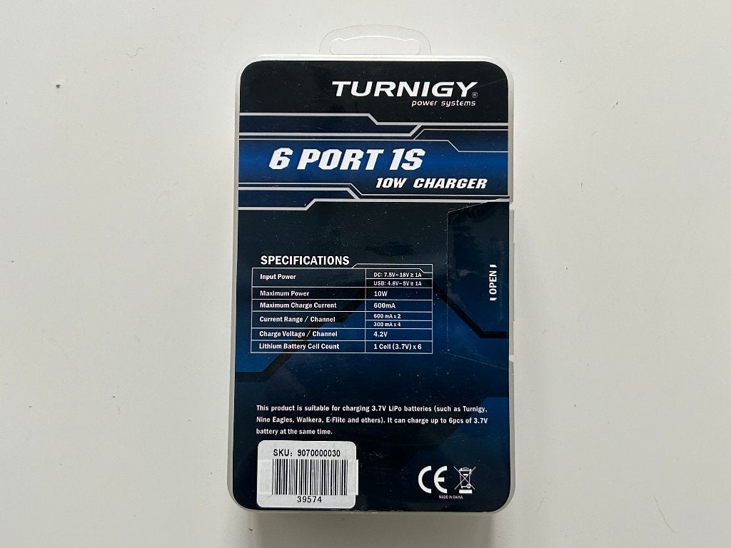 Turnigy 6 port 1s 10 lader nieuw rc modelbouw