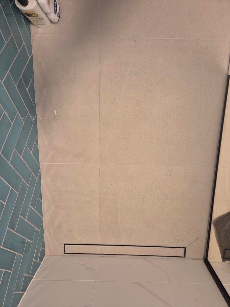 2 Grijs/ivoor vloertegels 60x60 cm, Doe-het-zelf en Verbouw, Tegels, Ophalen, 60 cm of meer, Nieuw, Minder dan 5 m²