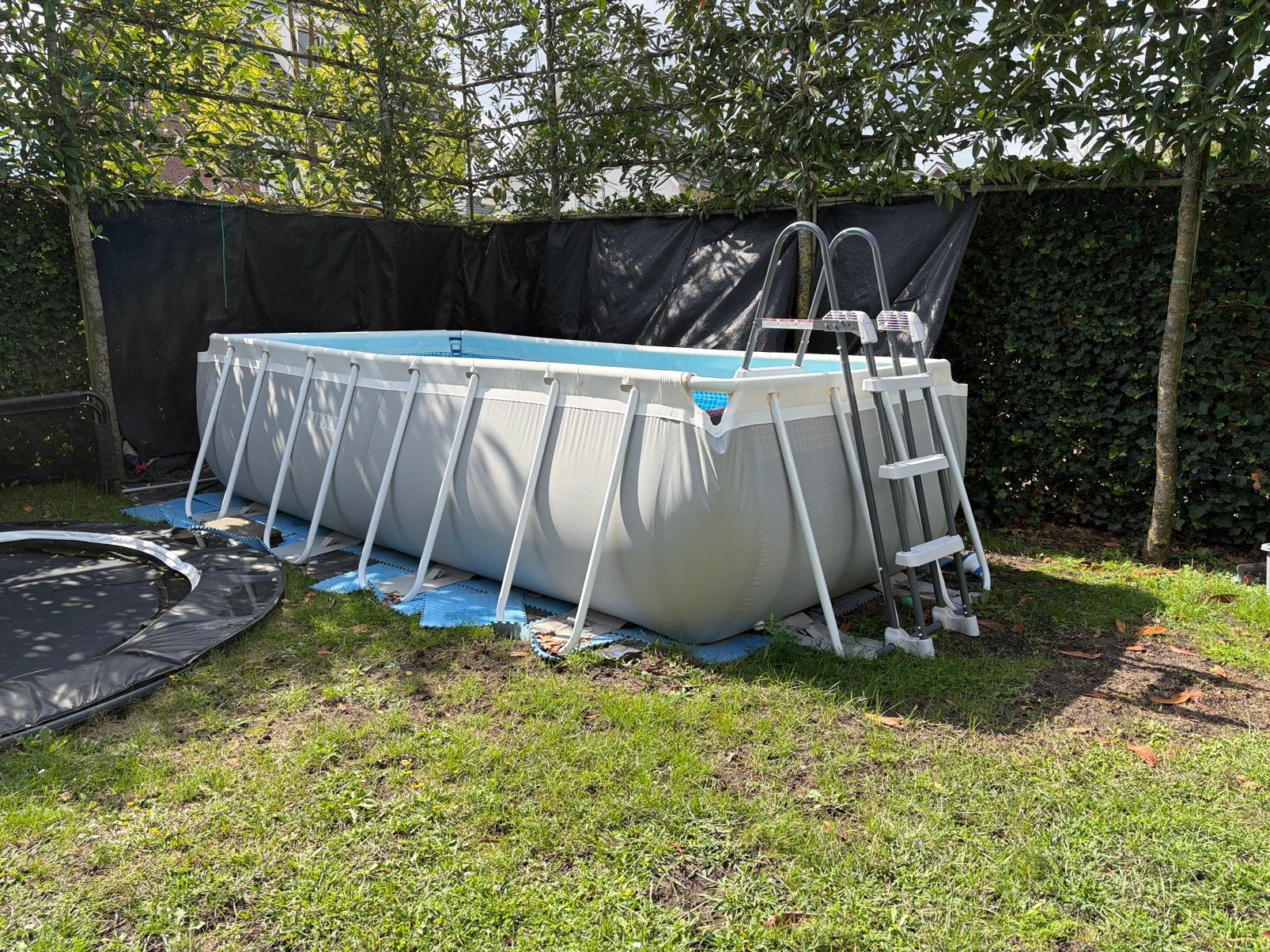 Zwembad 4x2m INTEX. VERWARMING, pomp, zandf, trap, Tuin en Terras, Zwembaden, Ophalen, Gebruikt, 200 tot 300 cm, 80 tot 120 cm