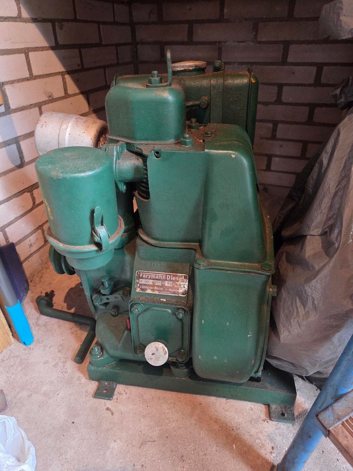 Farymann Diesel type LKS 2891, Ophalen, Gebruikt, Binnenboordmotor, Minder dan 5 pk