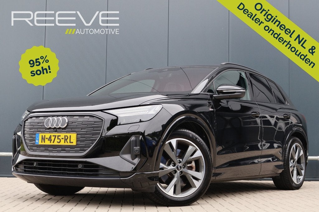 Audi Q4 e-tron 40 77 kWh S Competition Launch edition | 95%, Auto's, Audi, Automaat, Achterwielaandrijving, Gebruikt, Met garantie (alle)