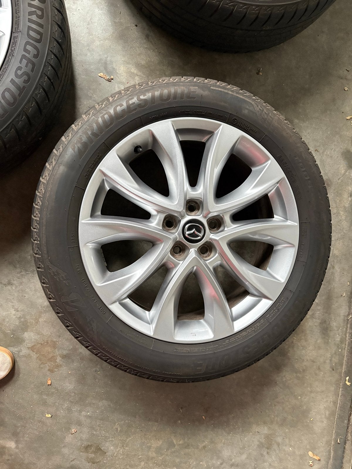 Mazda velgen 19 inch Enkei met Bridgestone banden 5,5mm, Auto-onderdelen, Banden en Velgen, Ophalen, Gebruikt, 19 inch, Banden en Velgen