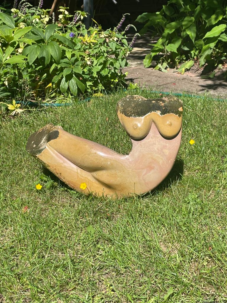 Tuinbeeld, Tuin en Terras, Ophalen, Gebruikt, Steen, Mensenbeeld
