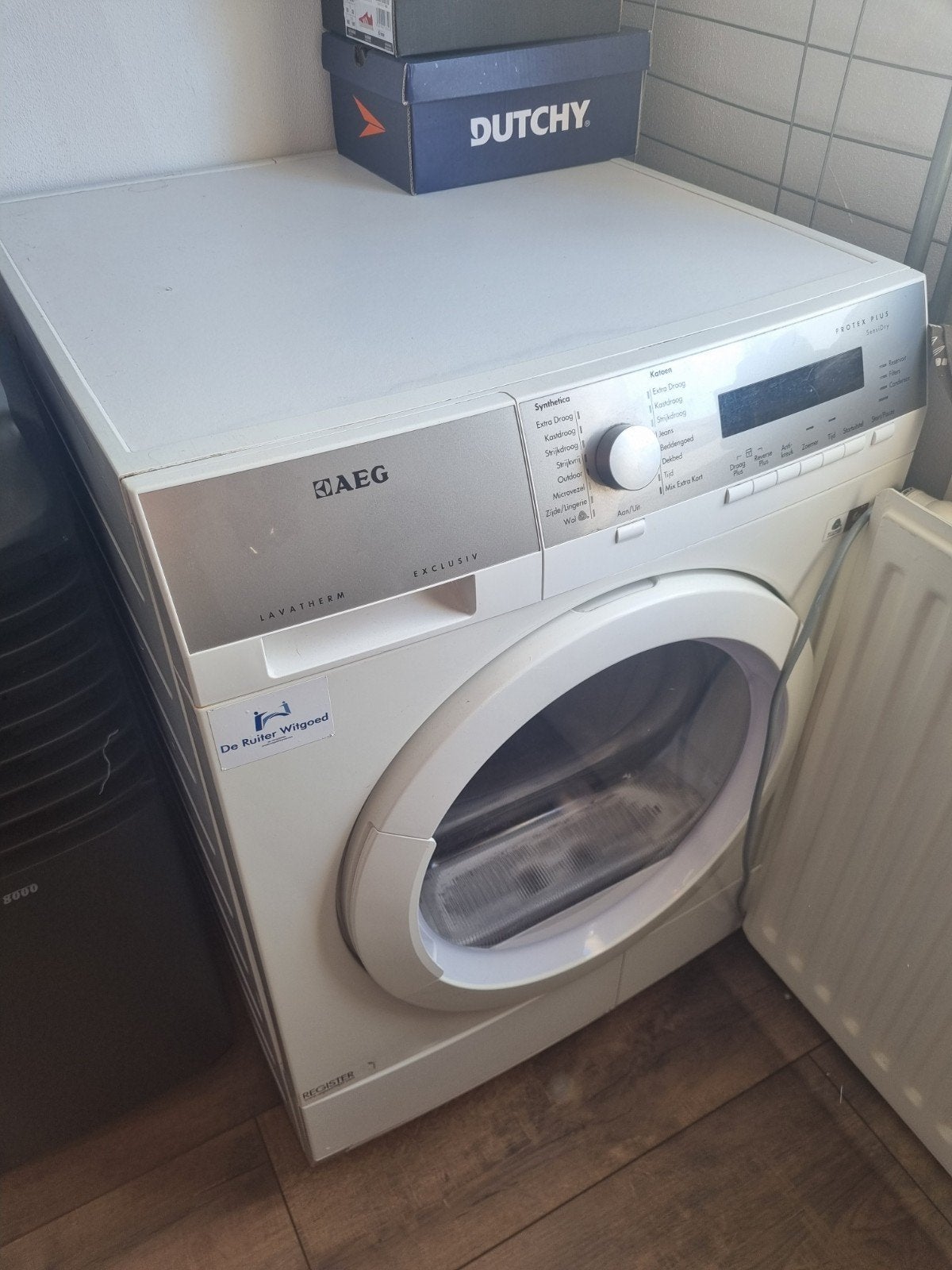 AEG Wasdroger KAPOT, Ophalen, 6 tot 8 kg, Gebruikt, Voorlader