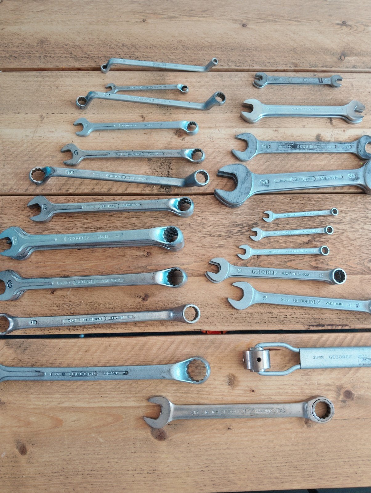 Gedore Sleutelset - Diverse Maten en Types, Ophalen, Gebruikt, Sleutel/ratel, Gedore
