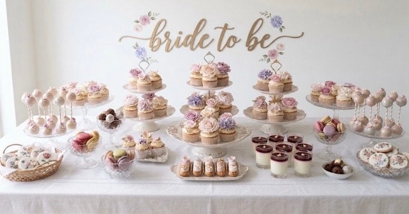 Bruidstaart en cupcakes voor speciale gelegenheden, Handgemaakt, Nieuw, Meerkleurig, Overige materialen