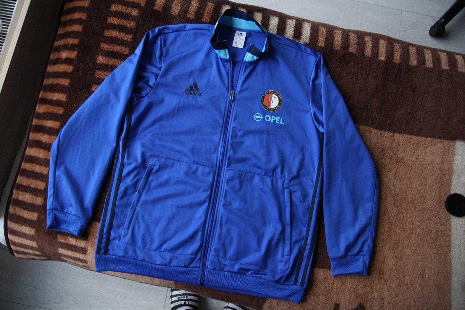 Adidas Feyenoord Trainingsjack Maat XL, Blauw, Maat 56/58 (XL), Ophalen of Verzenden, Zo goed als nieuw