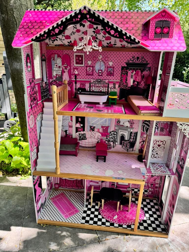 Poppenhuis, Kinderen en Baby's, Speelgoed | Poppenhuizen, Ophalen of Verzenden, Zo goed als nieuw, Poppenhuis