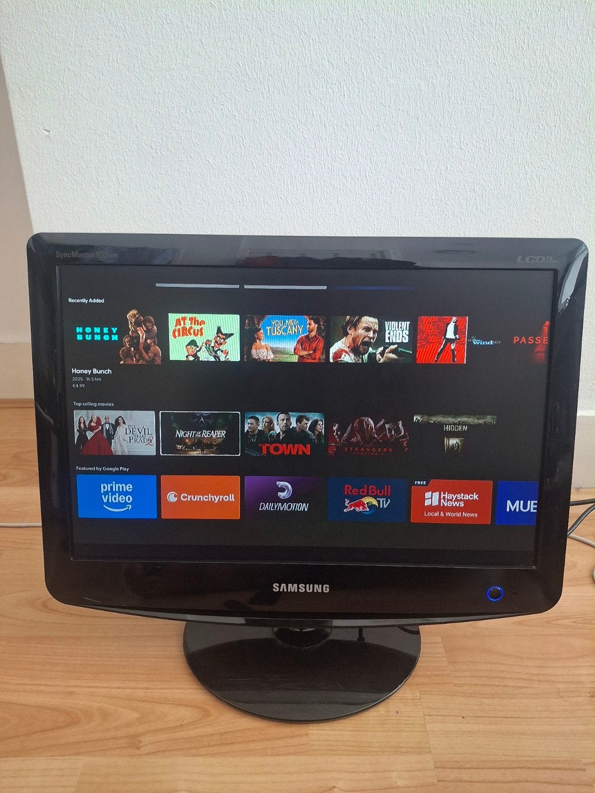 Samsung SyncMaster 932MW LCD TV Monitor - Geen kabels, Gebruikt, 50 Hz, Ophalen of Verzenden, Samsung
