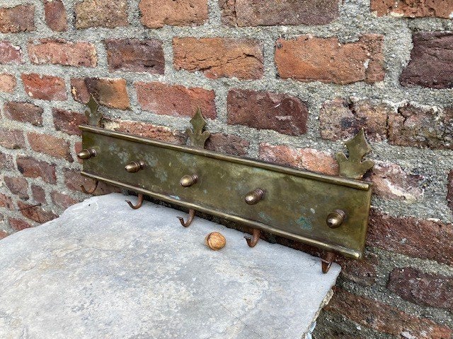 antiek koperen met ijzer, haardrek, haardrekje, mooie !!, Antiek en Kunst, Ophalen of Verzenden