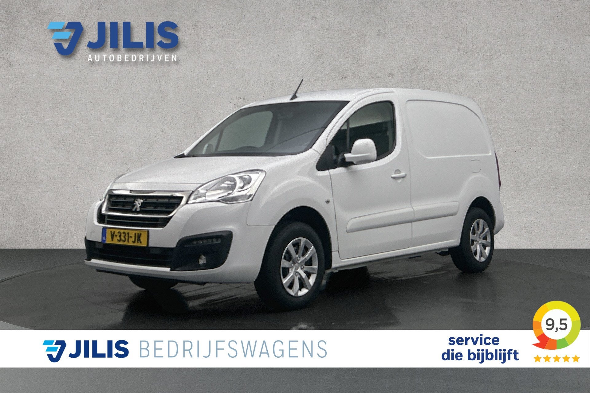 Peugeot Partner Electric L1 Premium | Apple Carplay | 2-zitp, Auto's, Stof, 22 kWh, Wit, Te koop