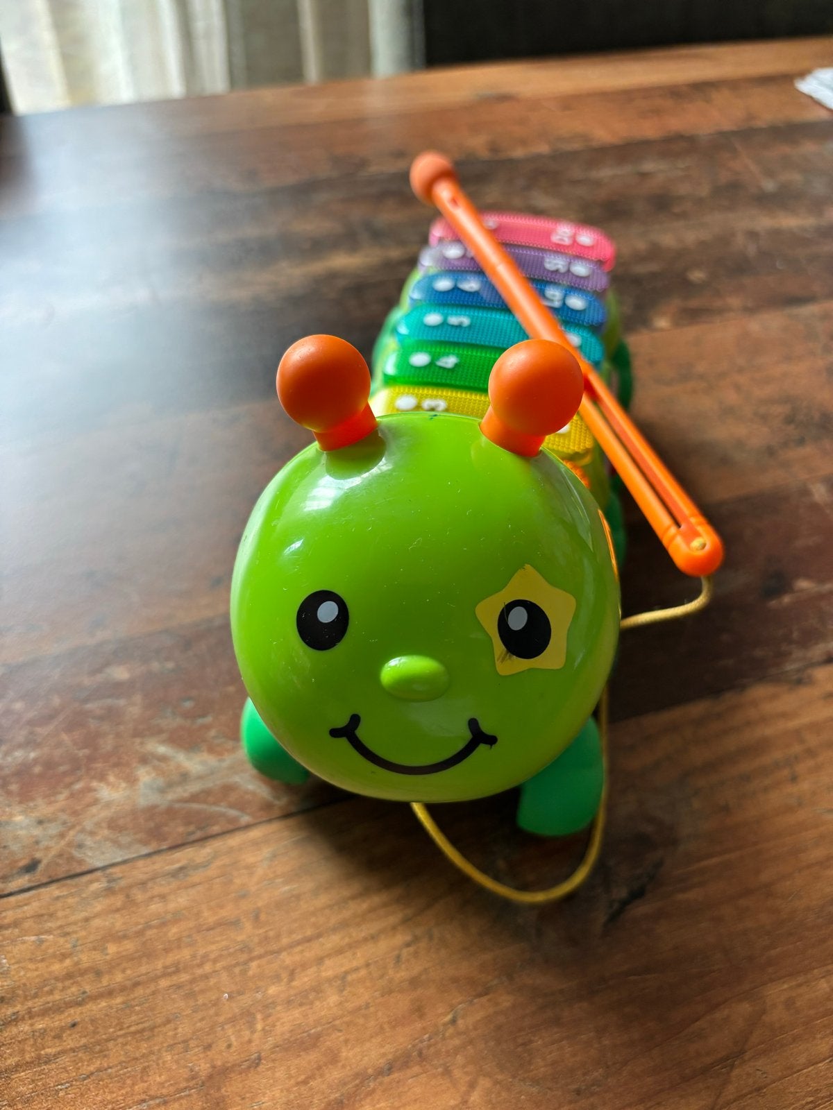 Fisher-Price Zing & Leer Xylofoon Rups, Ophalen of Verzenden, Gebruikt, Overige typen, Met geluid