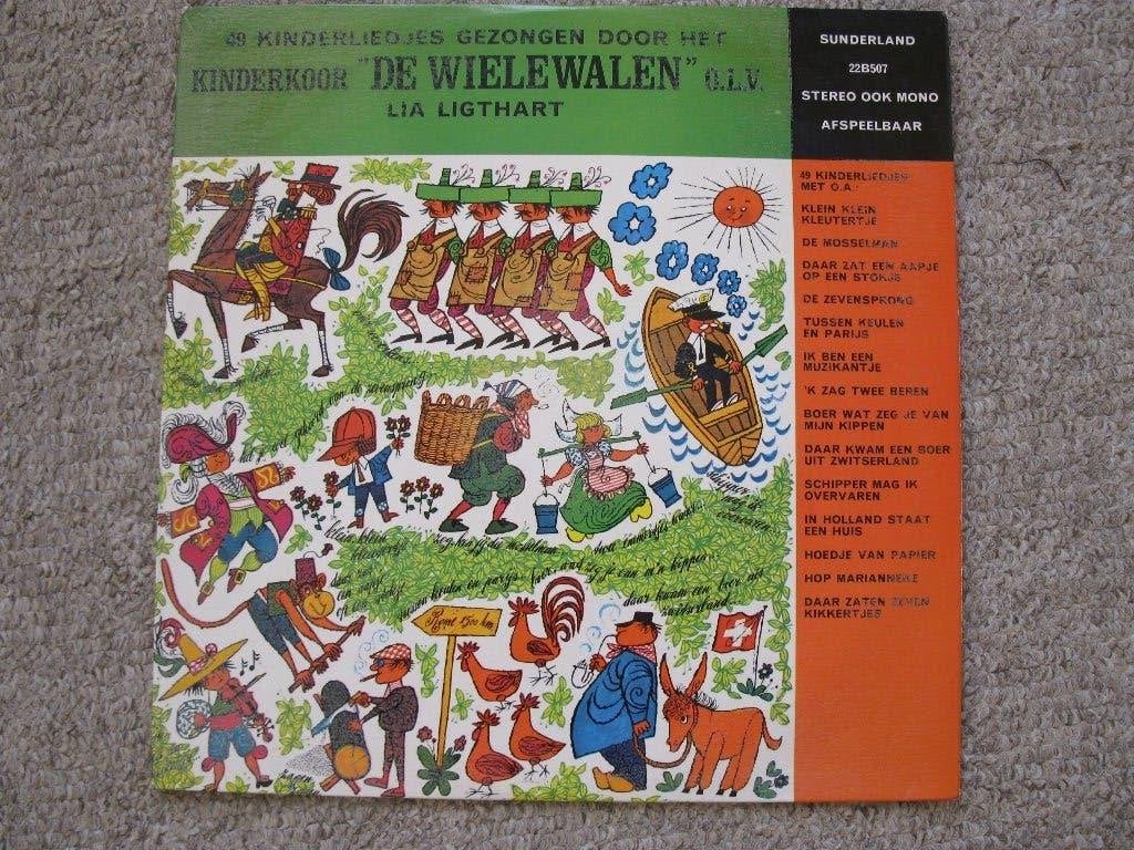 Lp. 49 kinderliedjes gezongen door kinderkoor De Wielewalen., Ophalen of Verzenden, Gebruikt, LP