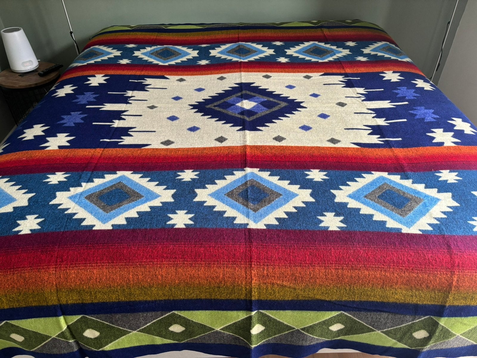 NIEUW! Alpaca wol deken sprei kleed plaid boho ibiza ruit, Ophalen of Verzenden, Nieuw