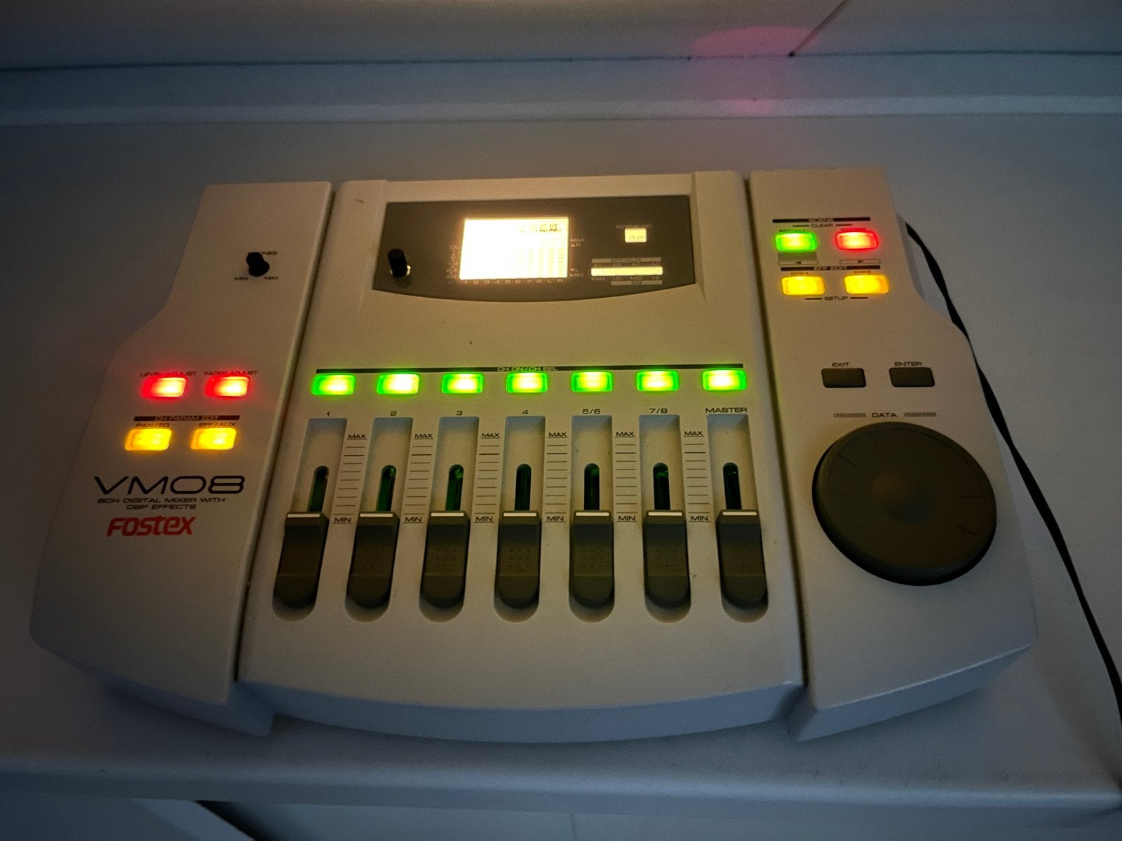 Fostex VM08 8-kanaals digitale mixer met DSP-effecten, Ophalen of Verzenden, Gebruikt, 5 tot 10 kanalen