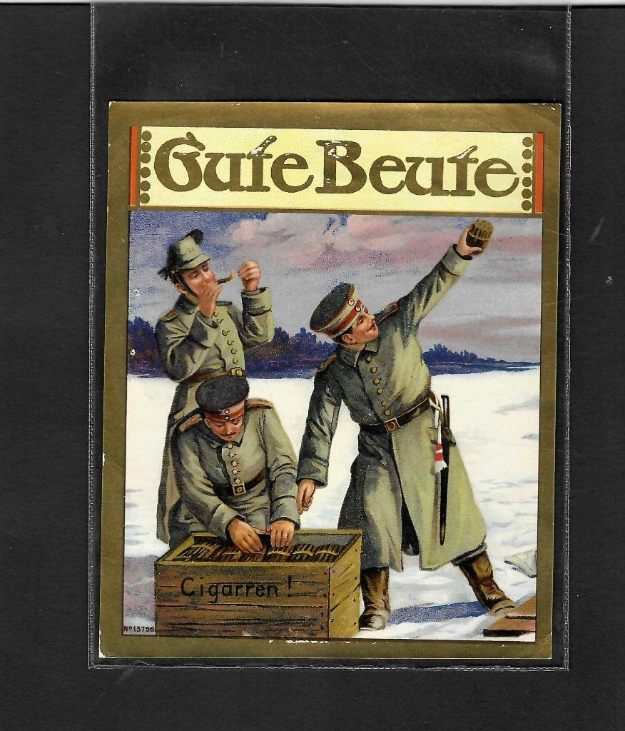 Gute Beute   etiket, Ophalen of Verzenden, Gebruikt, Sigarenbandjes