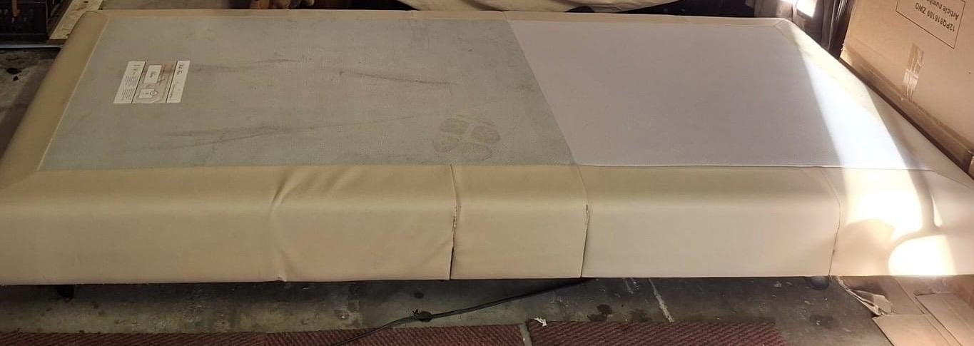 Well fair bed 200 x 80 cm idiaal voor klein behuisden, Huis en Inrichting, Gebruikt, Eenpersoons, Beige, Ophalen of Verzenden