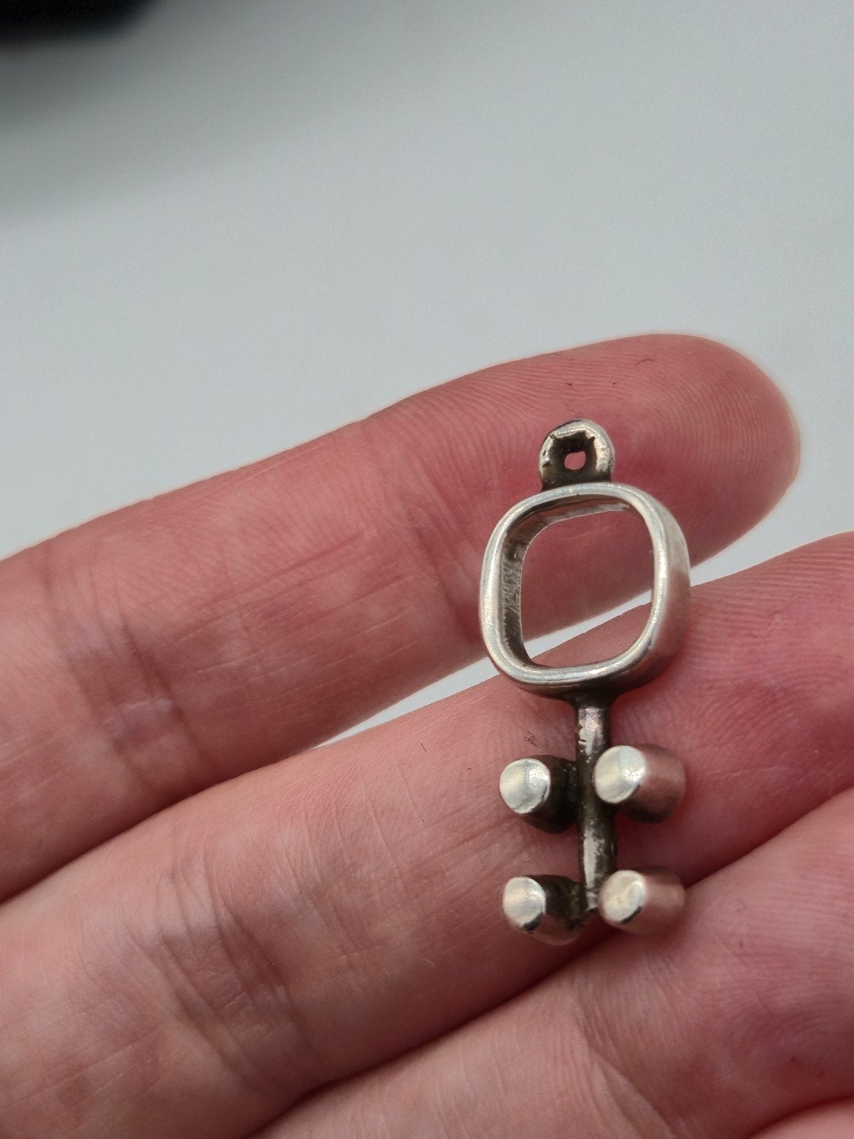 Vintage Jorma Laine Finland zilveren hanger/bedel 830S, Verzenden, Zilver, Zilver