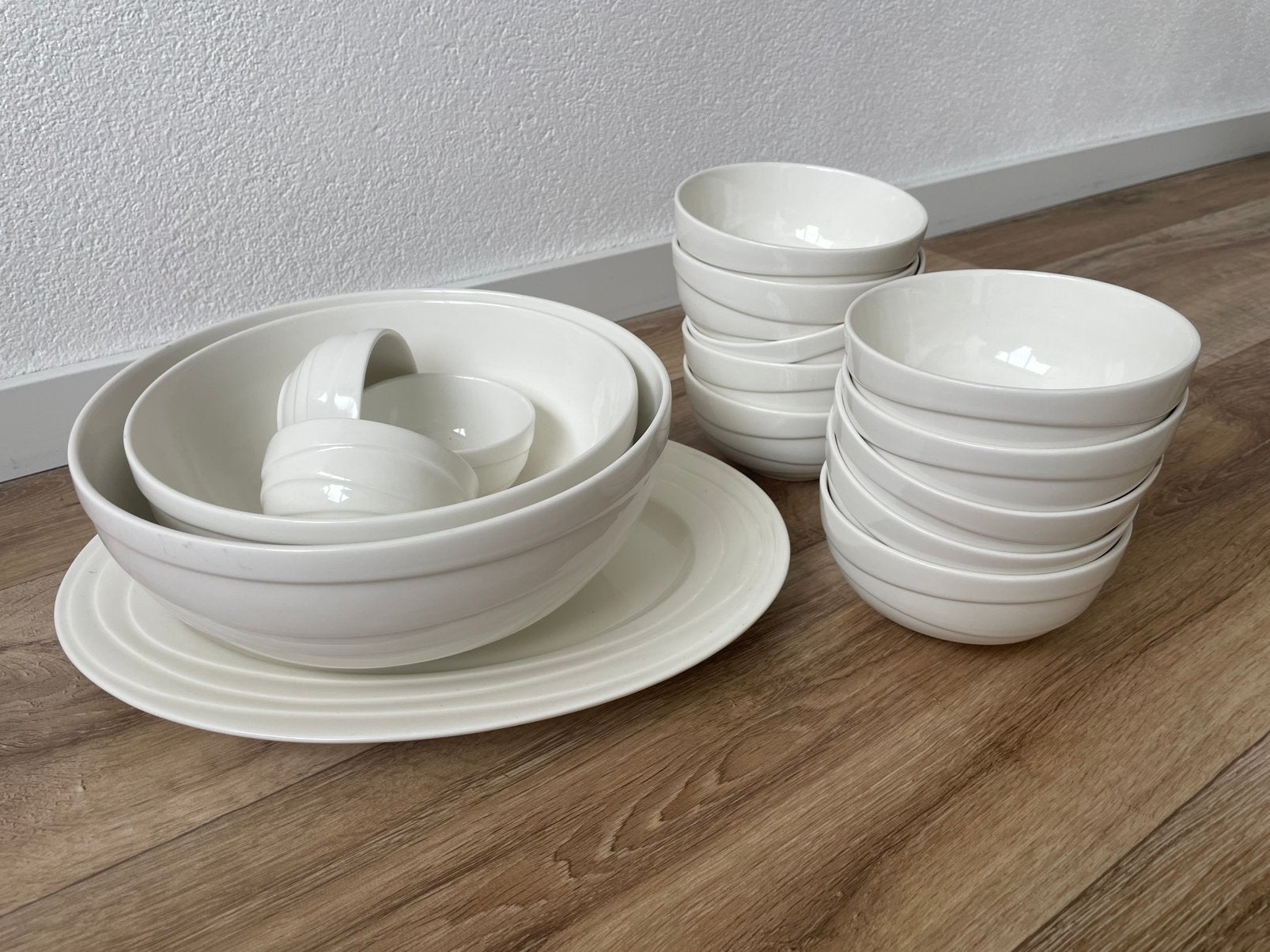 Servies Jamie Oliver Waves - Uitgebreide set, Ophalen, Gebruikt, Effen, Compleet servies