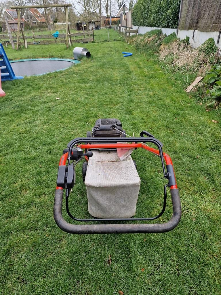 SABO benzine grasmaaier te koop, Ophalen of Verzenden, Gebruikt