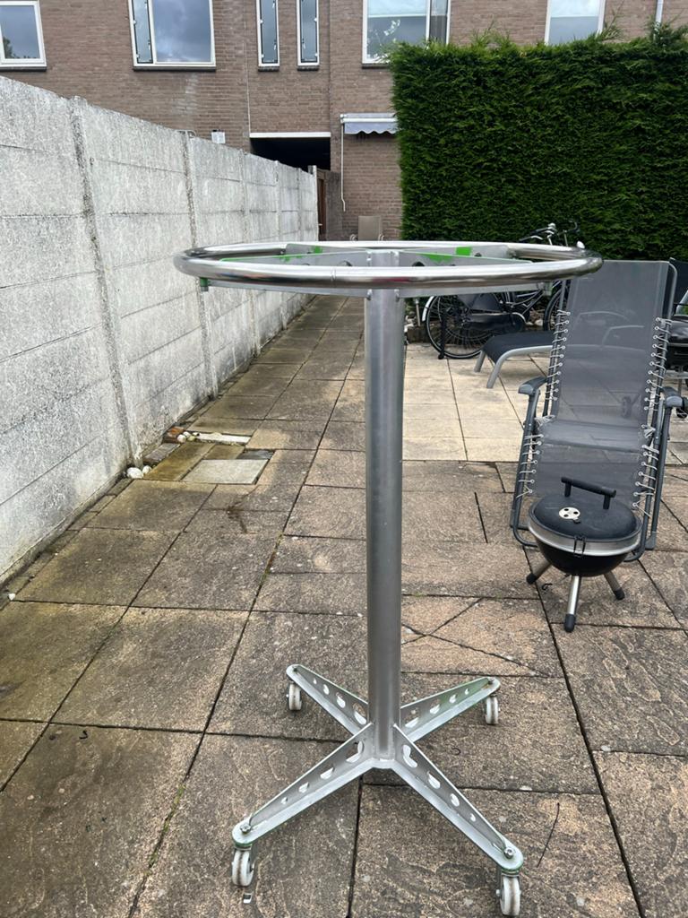 Rond kledingrek op wielen - Ideaal voor winkel of thuis, Ophalen, Met wielen, Gebruikt