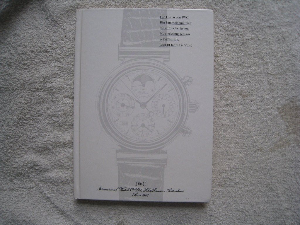 Die Uhren von IWC. Ein Sammelband von 1995/1996., Boeken, Ophalen of Verzenden, Zo goed als nieuw, Overige onderwerpen