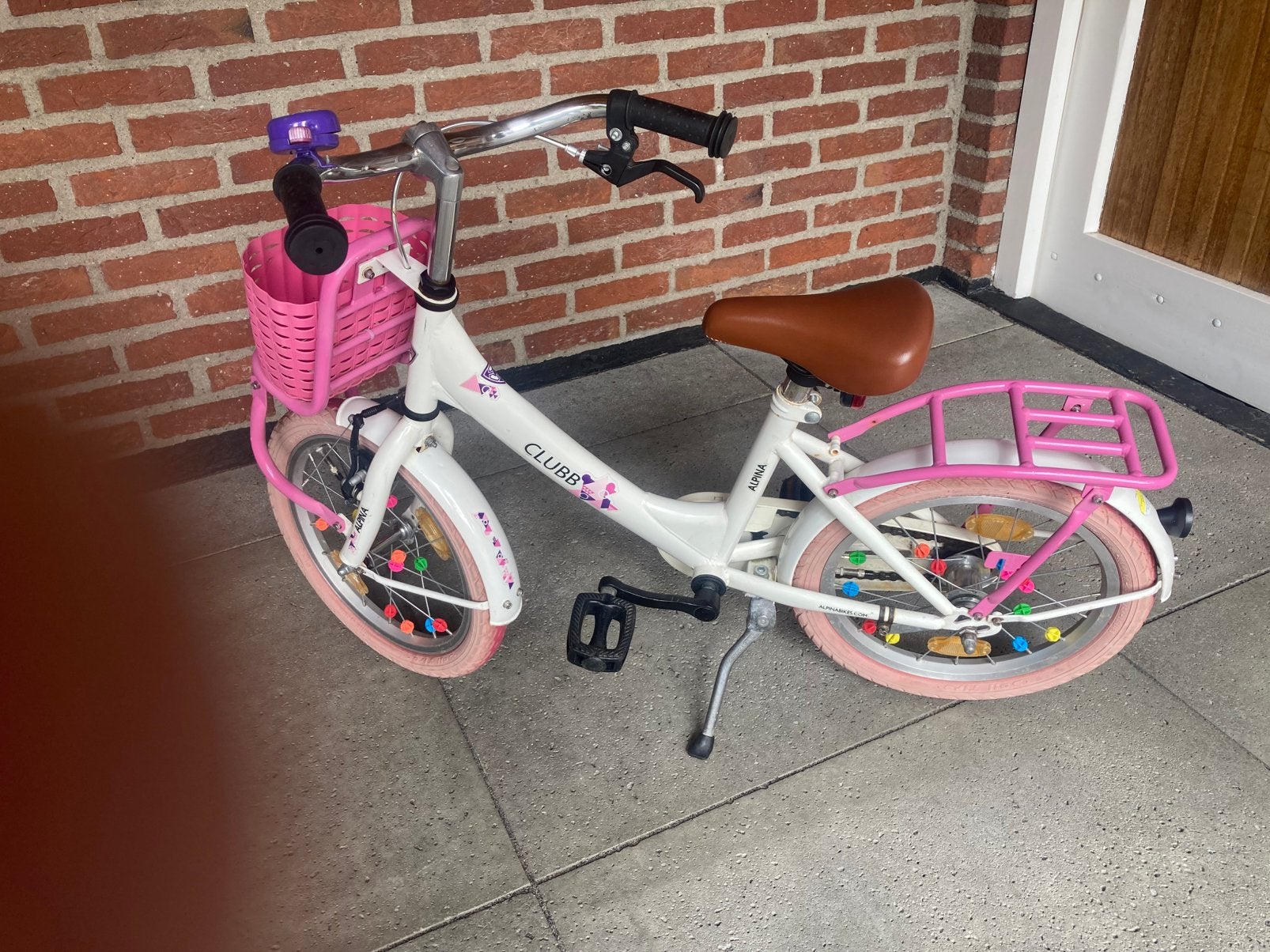 16 inch Alpina Clubb meisjesfiets, Ophalen, Terugtraprem, 16 inch, Handrem