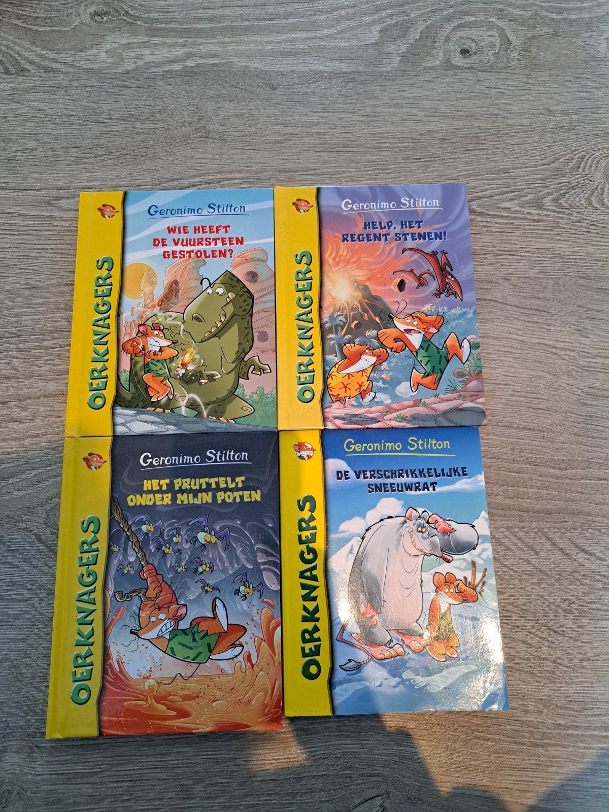 Geronimo Stilton Oerknagers - 4-delige set, Ophalen of Verzenden, Zo goed als nieuw, Geronimo Stilton, Fictie algemeen