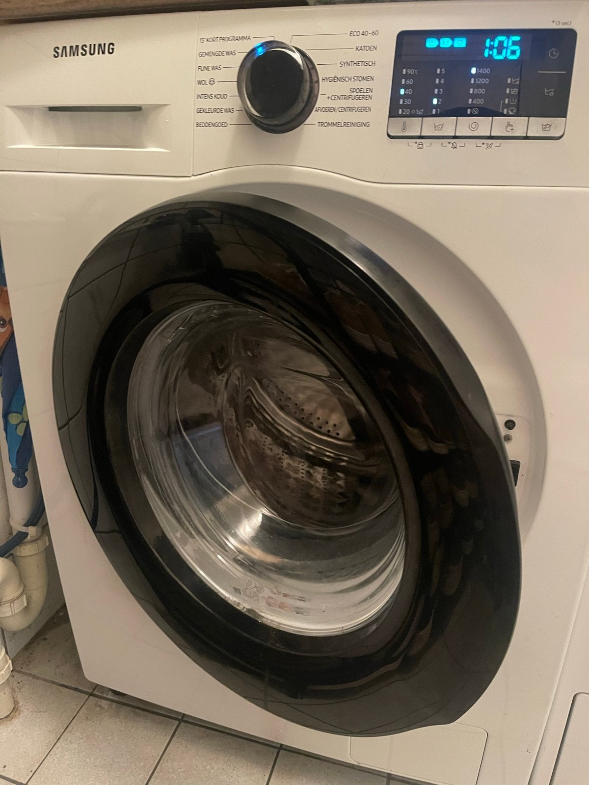Samsung Eco Bubble wasmachine, 1200 tot 1600 toeren, 8 tot 10 kg, Ophalen of Verzenden, Voorlader