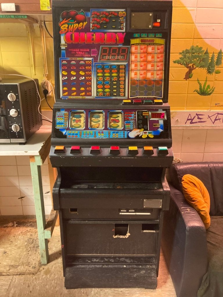 Vintage Arcadekast/Slotmachine, Huis en Inrichting, Ophalen, Vintage, Overige materialen, Gebruikt