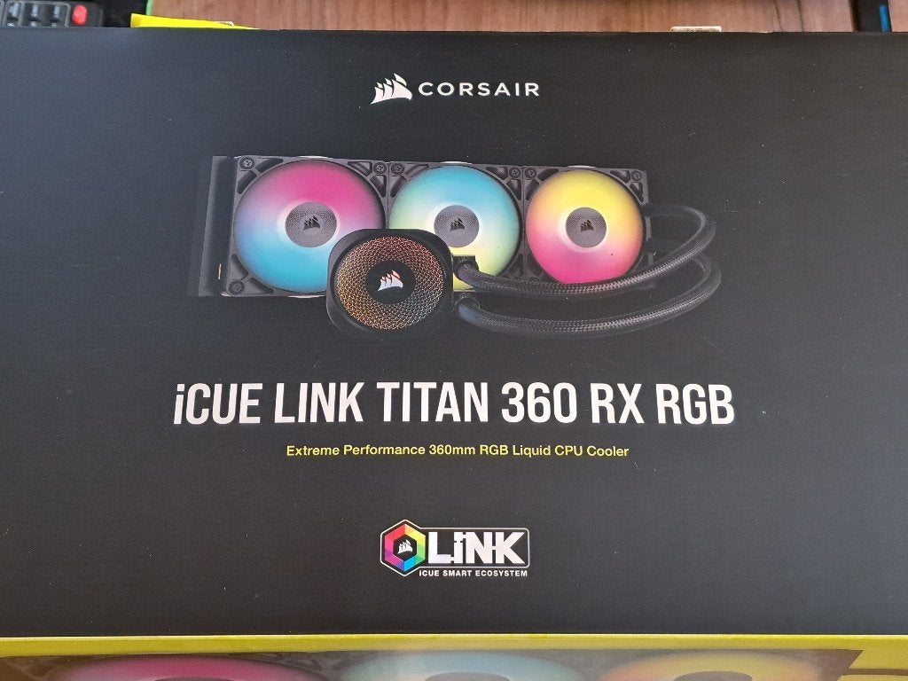 iCue Link Titan 360 RX RGB closed AIO, Ophalen of Verzenden, Zo goed als nieuw, Waterkoeling