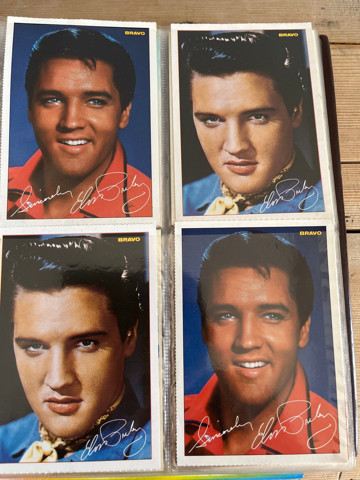 Elvis Presley Fotokaarten Collectie - Bravo Autogrammkarte, Ophalen of Verzenden, Gebruikt, Foto of Kaart