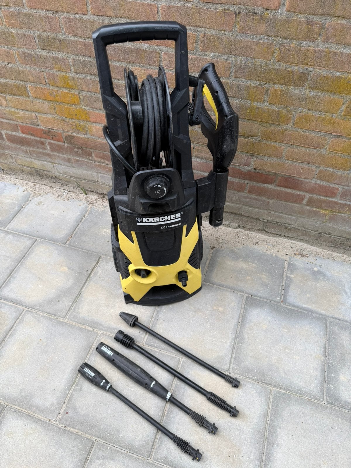 Karcher K5 Premium hogedrukreiniger + 4 opzetstukken, Ophalen, Gebruikt, Elektrisch