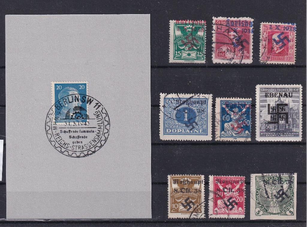 D107) WO2 Propaganda Sudetenland oa Kaart maakwerk, Verzenden, Buitenland